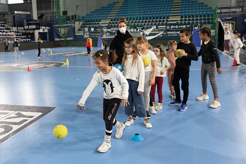 Handball, le parcours, enfants de 3 à 5 ans 